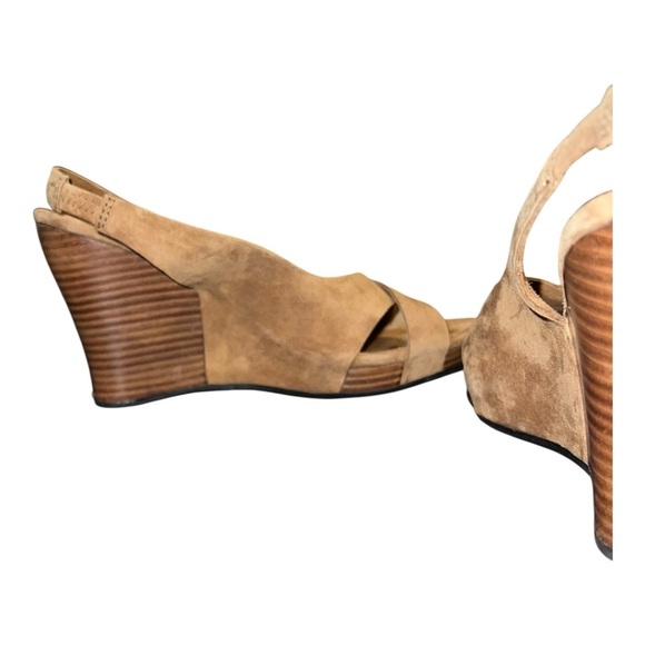 UGG Hazel Suede Wedge Slingback Sandals – Size 7 - Picture 4 of 7